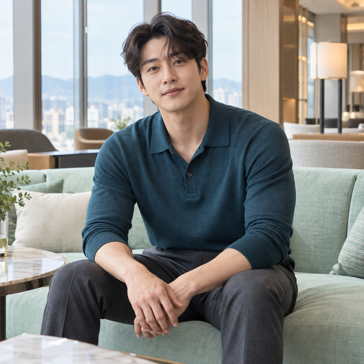서울 여성전용마사지 안내를 위한 성인 남성 모델 이미지 - 스웨디시